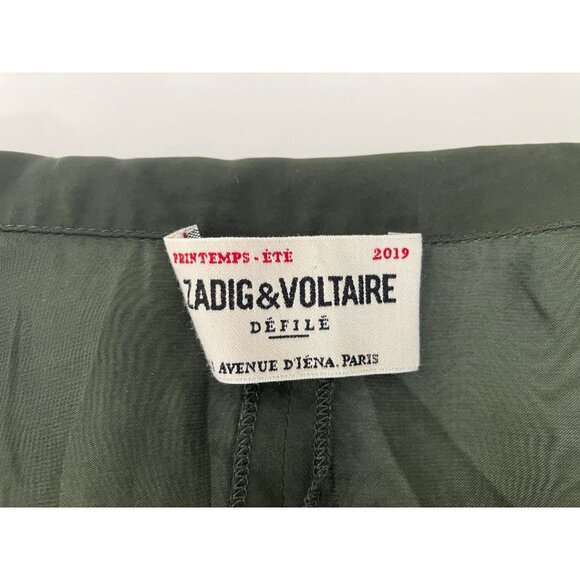 Zadig & Voltaire Rozo Dress Khaki Size Small - Picture 8 of 9